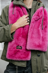 ACCESSOIRE LIVIE PLAIN FUR ROSE ROSE