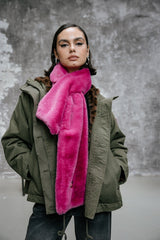 ACCESSOIRE LIVIE PLAIN FUR ROSE ROSE