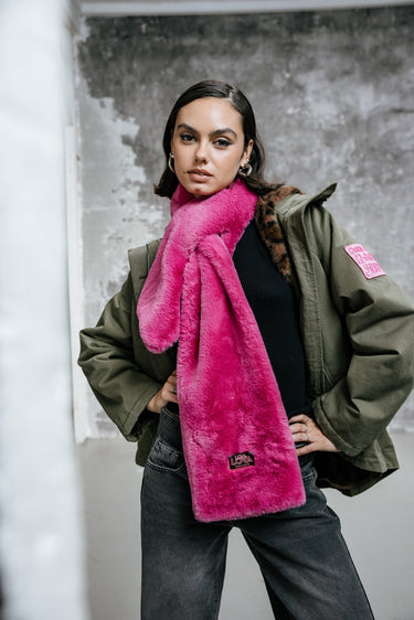 ACCESSOIRE LIVIE PLAIN FUR ROSE ROSE