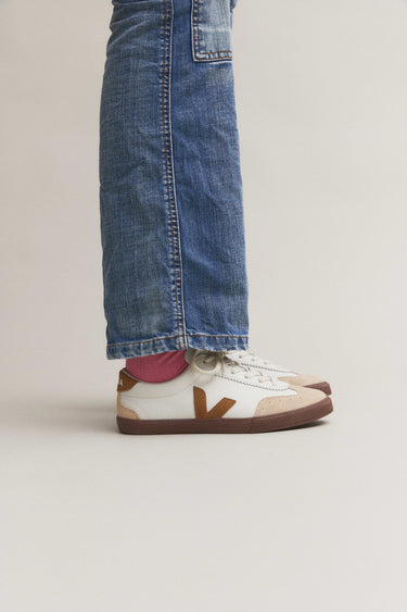 BASKETS FEMME VOLLEY BLANC/BEIGE BLANC/BEIGE