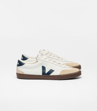 BASKETS FEMME VOLLEY BLANC/BLEU BLANC/BLEU
