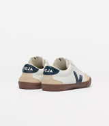 BASKETS FEMME VOLLEY BLANC/BLEU BLANC/BLEU