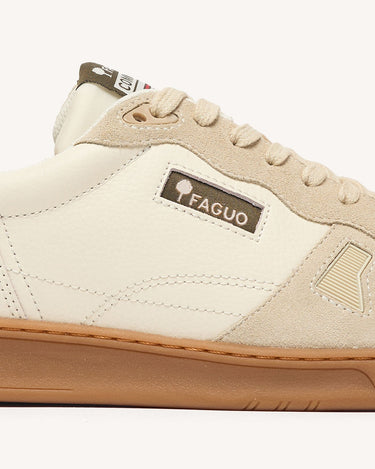 BASKETS HOMME COMMUTE 1 LEATHER-SUE CREME CREME