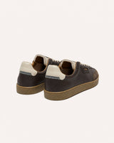BASKETS HOMME LUMBO LEATHER-SUE MARRON MARRON