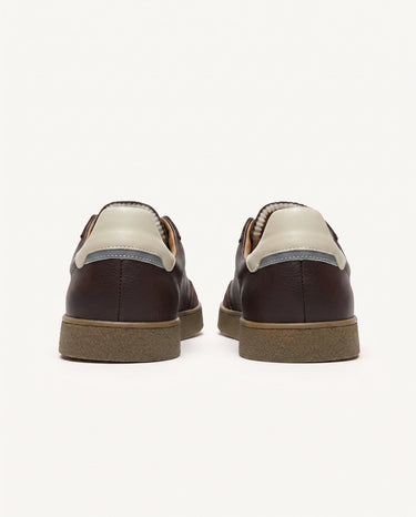 BASKETS HOMME LUMBO LEATHER-SUE MARRON MARRON