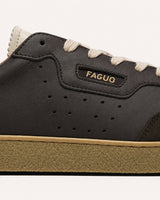 BASKETS HOMME LUMBO LEATHER-SUE MARRON MARRON