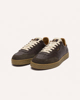 BASKETS HOMME LUMBO LEATHER-SUE MARRON MARRON