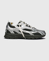 BASKETS HOMME RE-RUN SCRATCHED ARGENT ARGENT