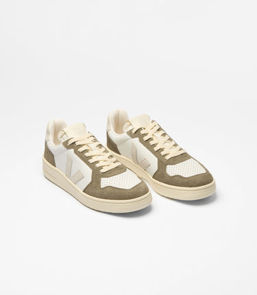 BASKETS HOMME V-82 BLANC/KAKI BLANC/KAKI