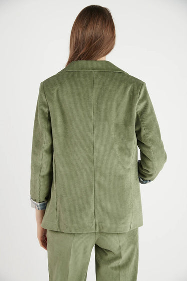 BLAZER FEMME AMPLE FANT VELOUR KAKI KAKI