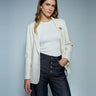 BLAZER FEMME BLAZER BLANC BLANC
