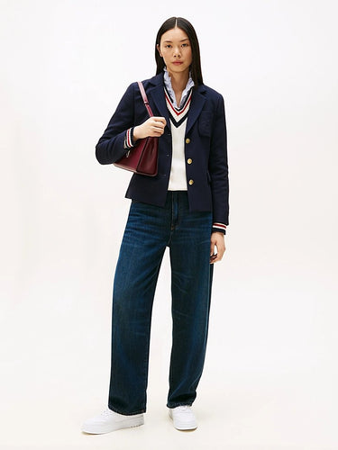 BLAZER FEMME PUNTO TONAL CREST MARINE MARINE