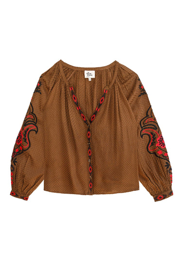 BLOUSE FEMME BARLY NOISETTE NOISETTE