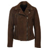 Blouson Oakwood Clips cuir marron – vue 1
