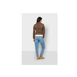 Blouson Oakwood Clips cuir marron – vue 7