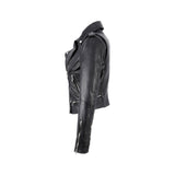 Blouson Oakwood Yoko cuir de mouton noir – vue 3