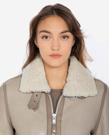 BLOUSON FEMME BEIGE BEIGE