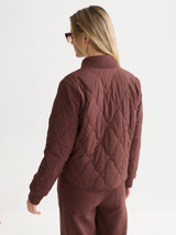 BLOUSON FEMME REVERSIBLE QUILTED MARRON MARRON
