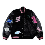 BLOUSON HOMME VARSITY JACKET SIMIL NOIR NOIR