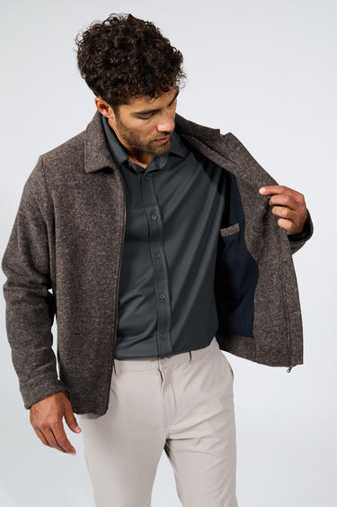 BLOUSON HOMME STEPH SOZZA CHOCOLAT CHOCOLAT