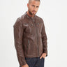 BLOUSON HOMME GAFINO LAMB VITA MARRON MARRON