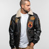 BLOUSON HOMME MOCK LAMB ERMIS NOIR NOIR