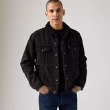 BLOUSON HOMME SHERPA TRUCKER NOIR DELAVE NOIR DELAVE
