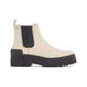 BOTTES FEMME CASUAL LEATHER FLAT CREME CREME