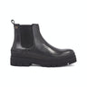 BOTTES FEMME CASUAL LEATHER FLAT NOIR NOIR
