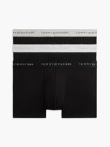 BOXERS HOMME 3P TRUNK METALLIC ARGENT / NOIR ARGENT / NOIR