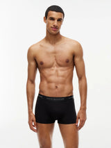 BOXERS HOMME 3P TRUNK METALLIC ARGENT / NOIR ARGENT / NOIR