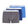 BOXERS HOMME 3P TRUNK PRINT BLEU BLEU
