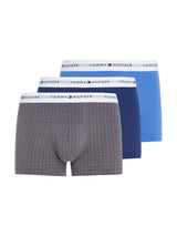 BOXERS HOMME 3P TRUNK PRINT BLEU BLEU