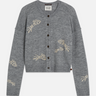 CARDIGAN FEMME CREW GRIS GRIS