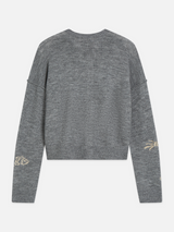 CARDIGAN FEMME CREW GRIS GRIS