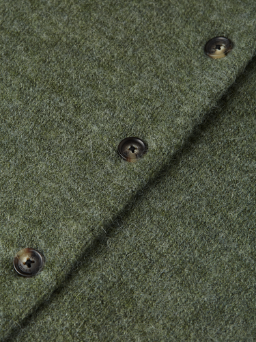 CARDIGAN FEMME FUZZY RELAXED VERT VERT