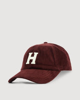 Casquette Hartford Cap velours côtelé bordeaux