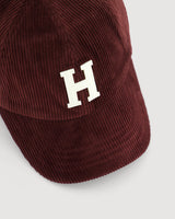 Casquette Hartford Cap velours côtelé bordeaux – vue 3