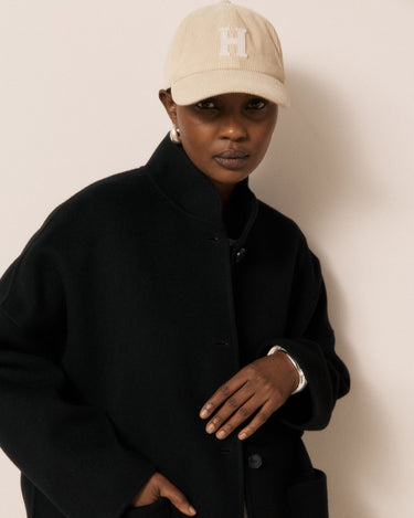 Casquette Hartford Cap velours côtelé crème – vue 6