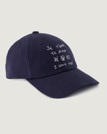 CASQUETTE MIXTE BEAUMONT JE T'AIME TE AMO BLEU BLEU