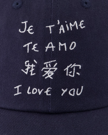 CASQUETTE MIXTE BEAUMONT JE T'AIME TE AMO BLEU BLEU