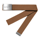 CEINTURE CLIP BELT CHROME MARRON MARRON