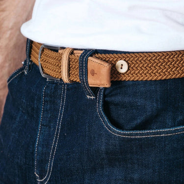 CEINTURE NYLON SOLID CAMEL CAMEL
