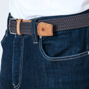 CEINTURE NYLON SOLID GRIS GRIS
