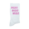 CHAUSSETTES BISOUS X3 WHITE/PINK BLANC BLANC