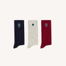 CHAUSSETTES SPORT SOCKS X3 KNIT MARINE MARINE