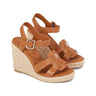 CHAUSSURES FEMME ESPADRILLE HIGH WED COGNAC COGNAC