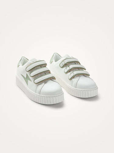 CHAUSSURES FEMME MAGGIE ORIGINALS BLANC / KAKI BLANC / KAKI