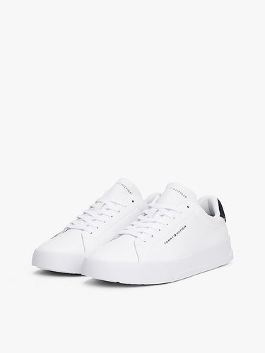 CHAUSSURES HOMME TH COURT LTH DETAIL BLANC BLANC
