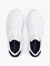 CHAUSSURES HOMME TH COURT LTH DETAIL BLANC BLANC